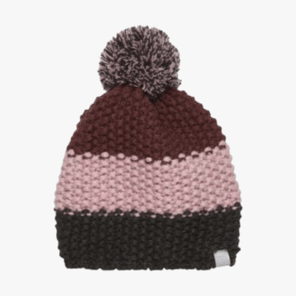 Color Kids Hats 52 Color Kids Girls Winter Hat - Cinnamon/Light Pink/Grey