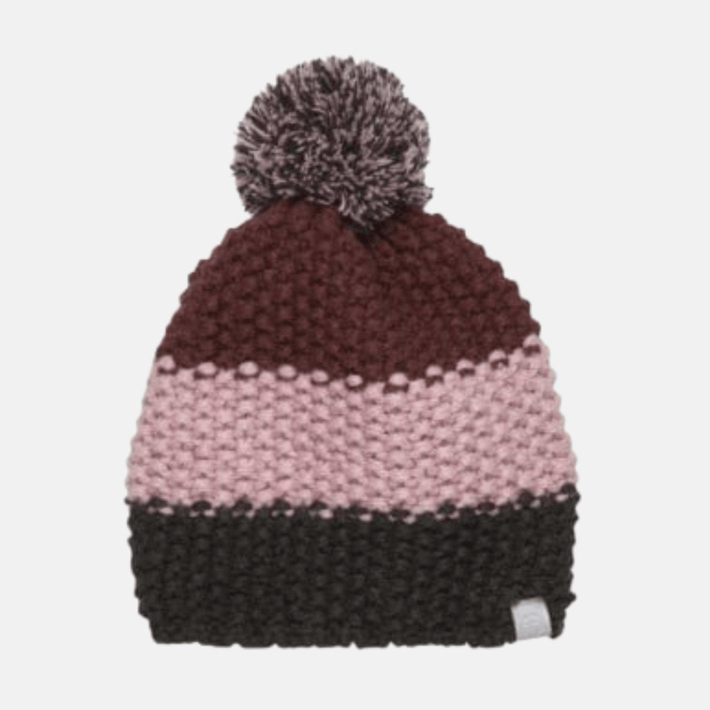 Color Kids Hats Color Kids Girls Winter Hat - Cinnamon/Light Pink/Grey