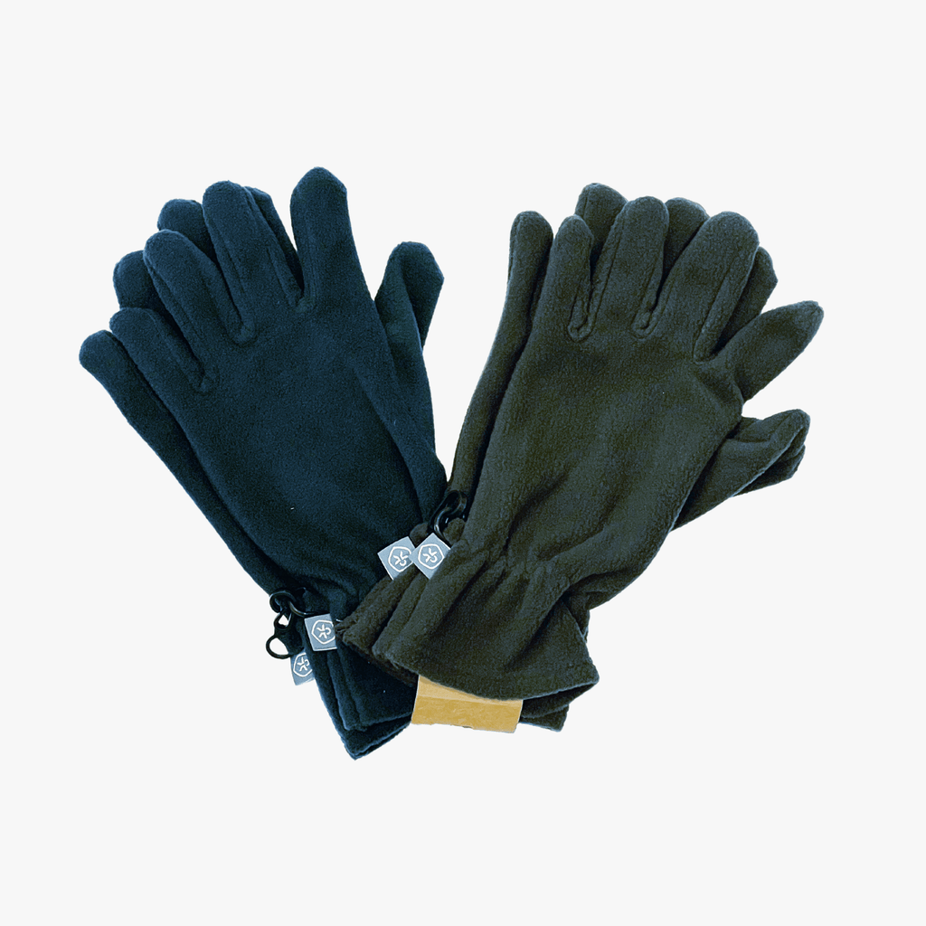 Color Kids Mittens 4-6 Yrs Color Kids Gloves Fleece 2pcs Set - Black/Navy