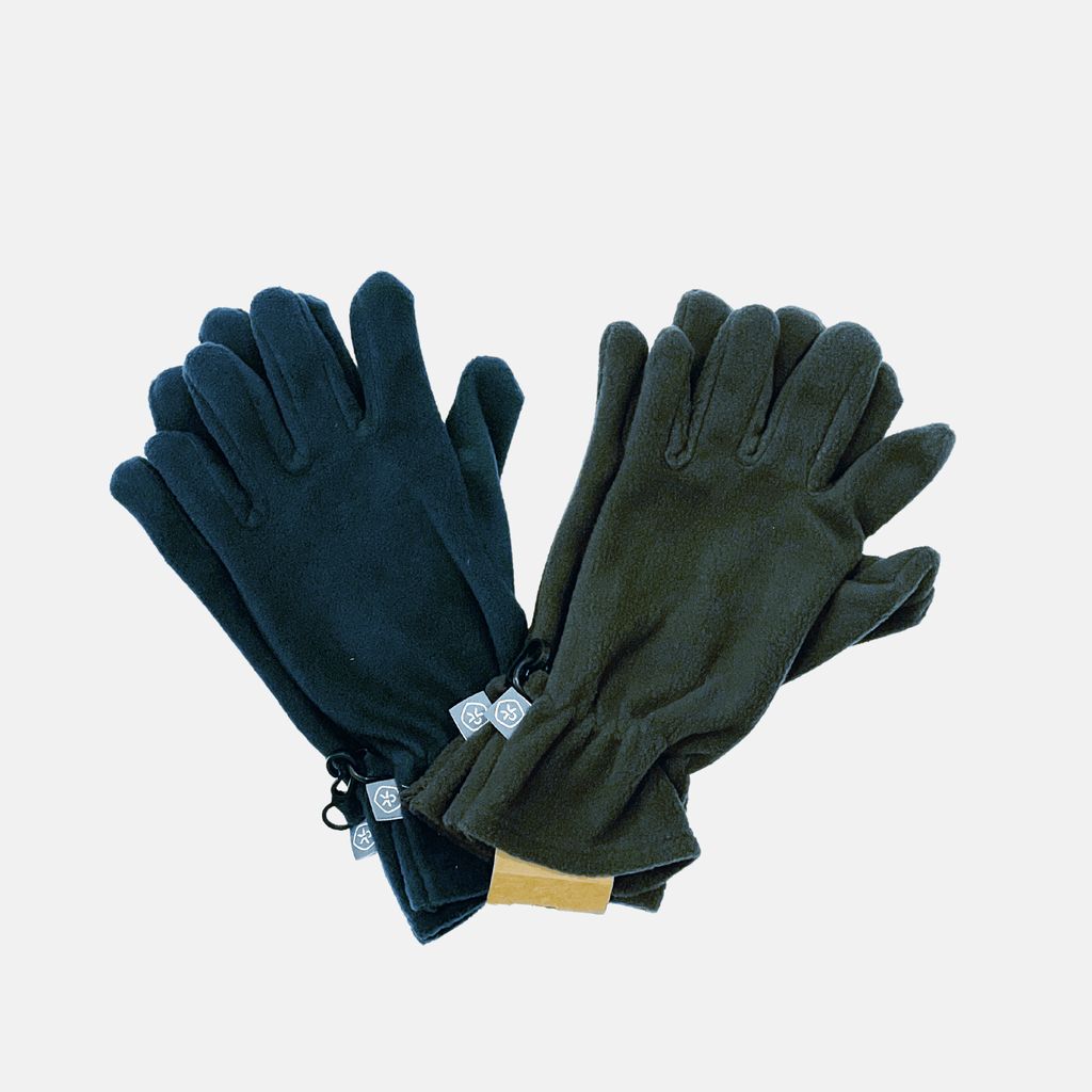 Color Kids Mittens Color Kids Gloves Fleece 2pcs Set - Black/Navy