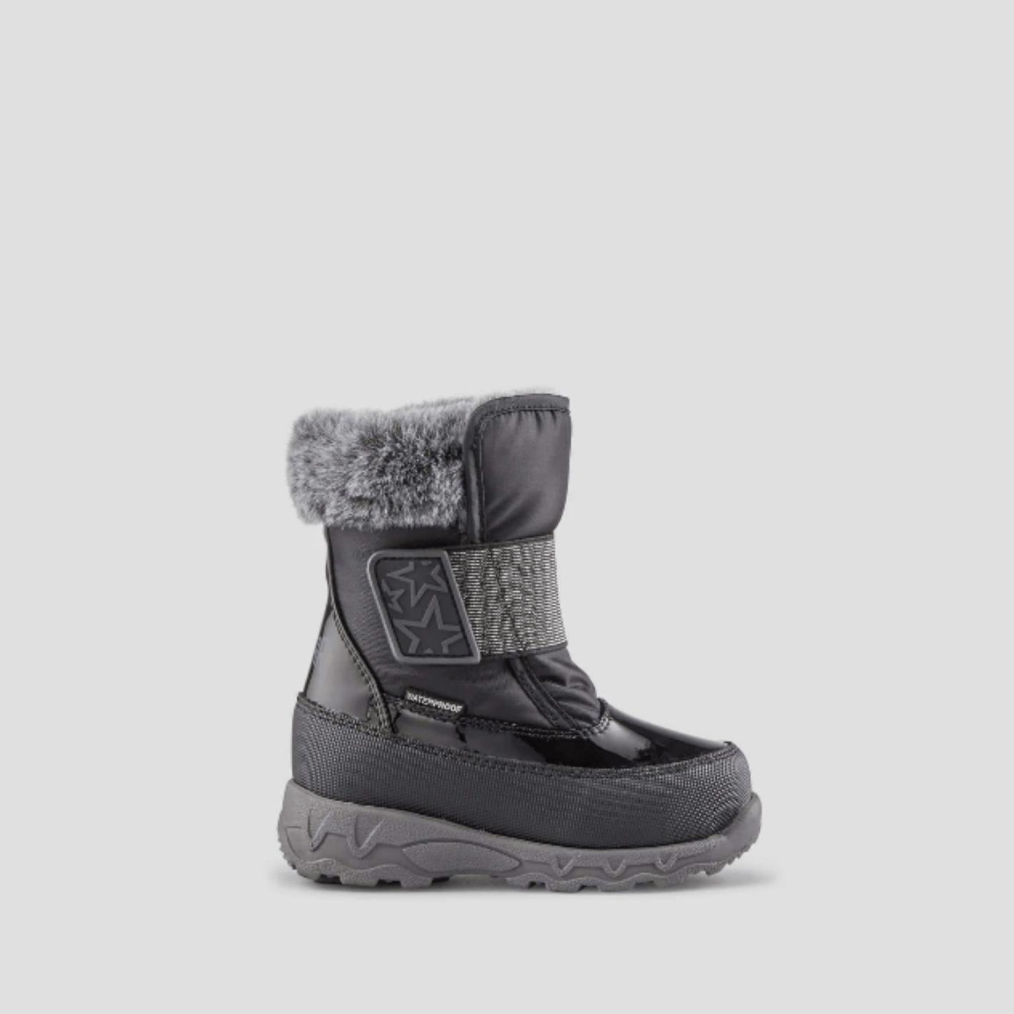 Cougar Winter Boots Cougar Childrens Soar Nylon Waterproof Black