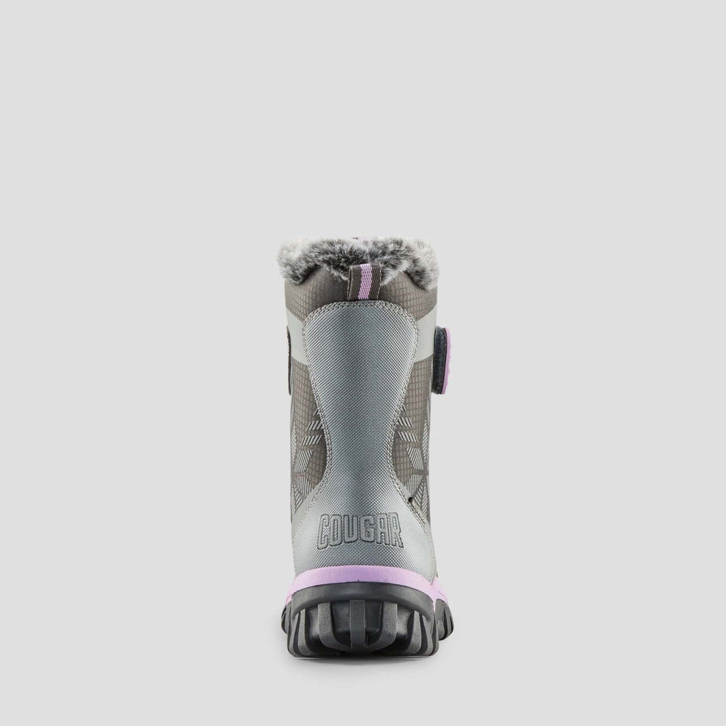 Cougar Winter Boots Cougar Childrens Toasty Nylon Waterproof - Pewter-Lilac