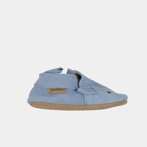 En Fant First Step Shoes 18 EU En-Fant Leather Slippers - Baby Blue