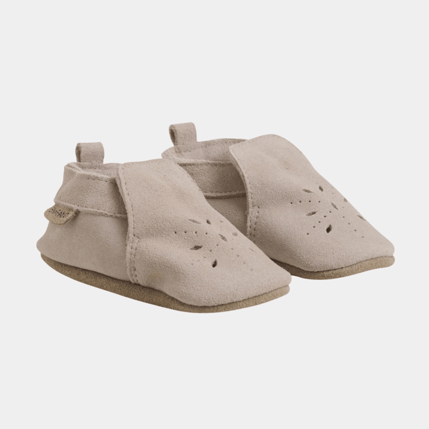 En Fant First Step Shoes 18 EU En-Fant Leather Slippers - Beige