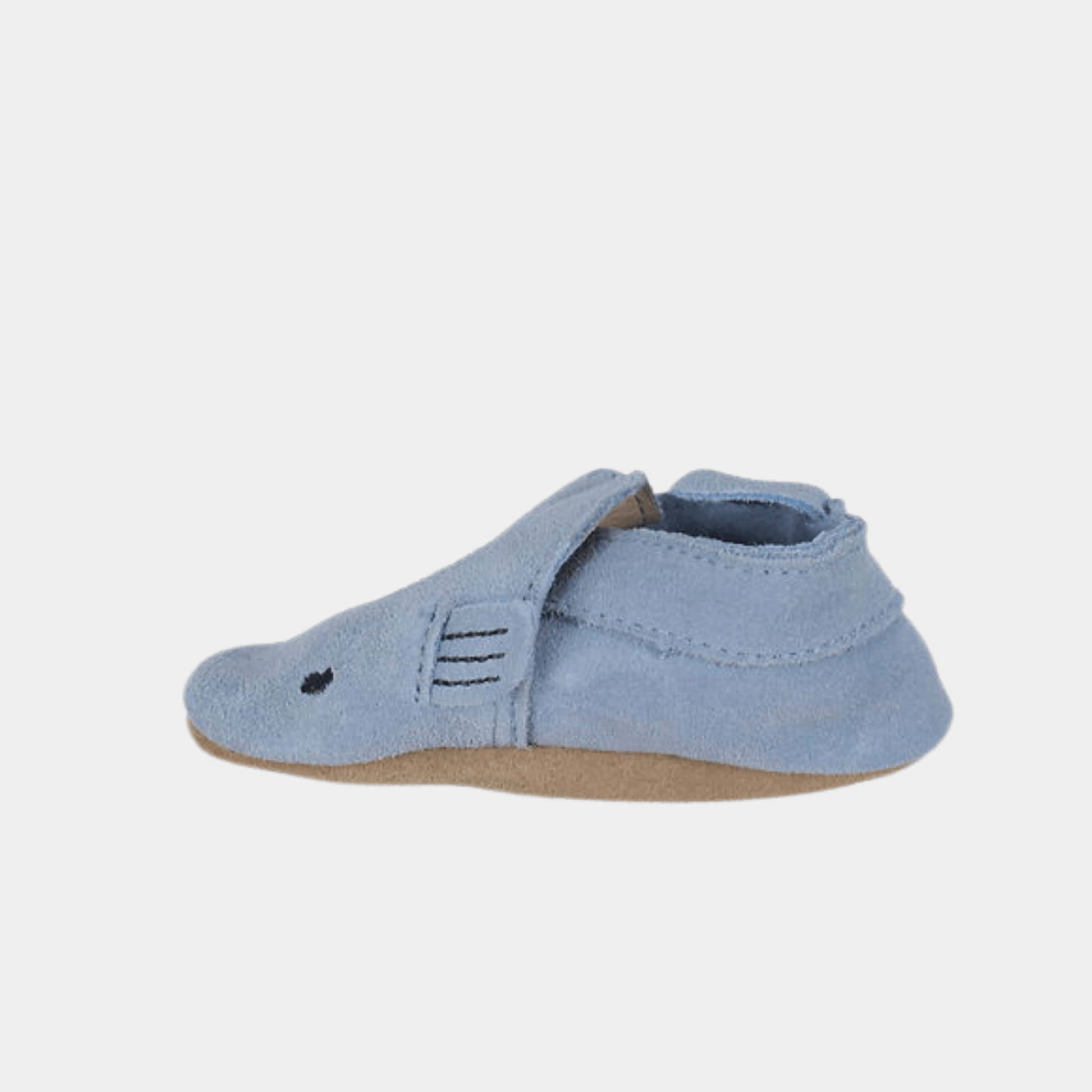 En Fant First Step Shoes En-Fant Leather Slippers - Baby Blue