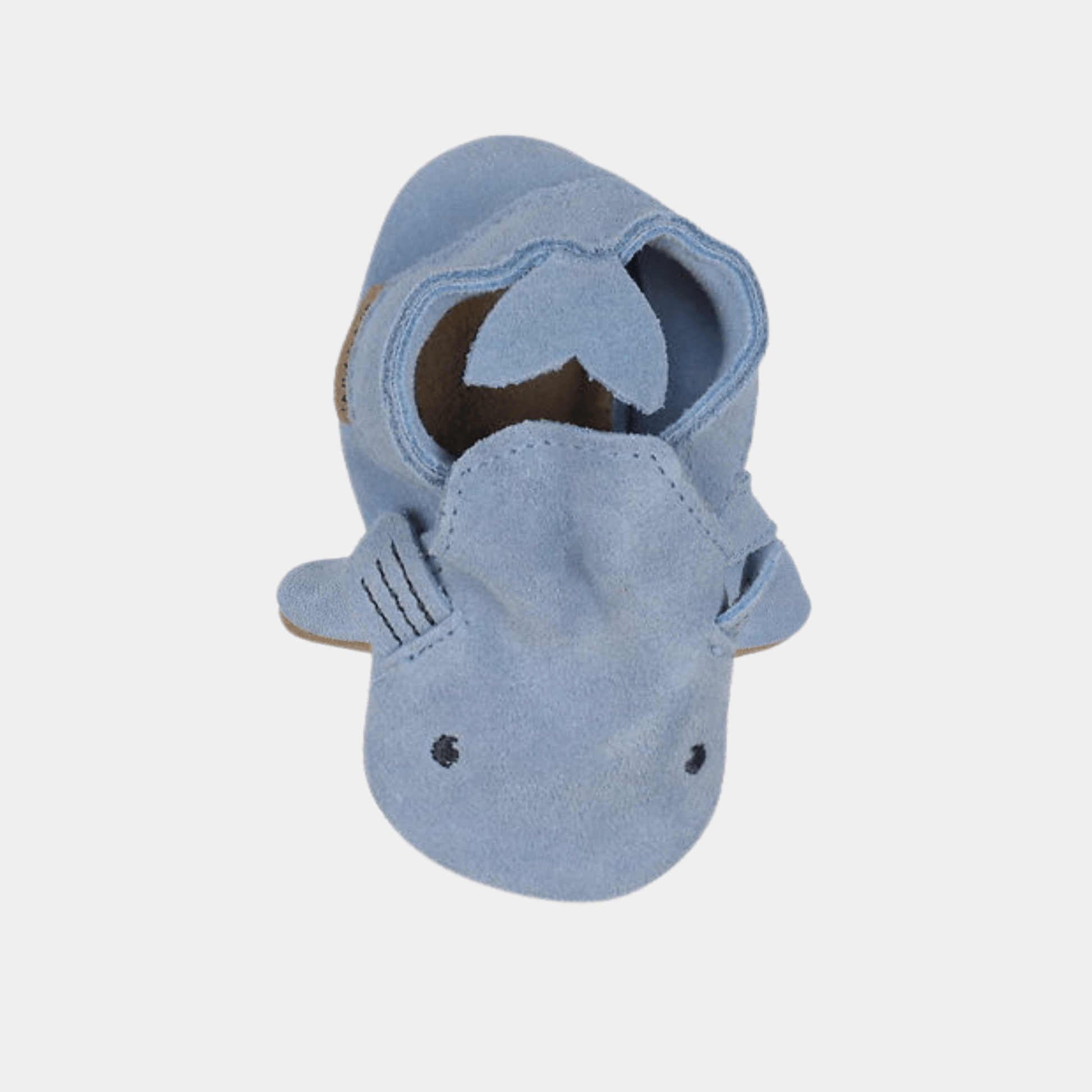 En Fant First Step Shoes En-Fant Leather Slippers - Baby Blue