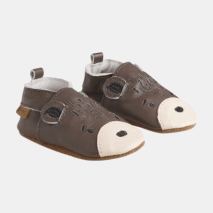 En Fant First Step Shoes En-Fant Leather Slippers - Chesnut