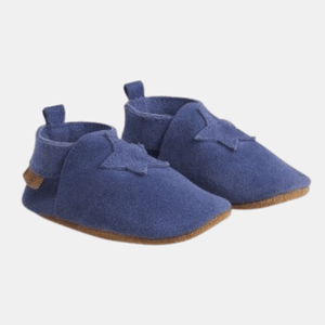 En Fant First Step Shoes En-Fant Leather Slippers - Star Grisaille