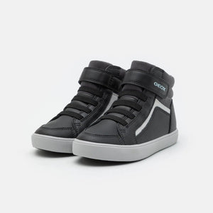 GEOX High Tops GEOX Boys Gisli Sneaker Black/Dark Grey