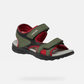 GEOX Sandals GEOX Boys J Vaniett Military/Red Sandals