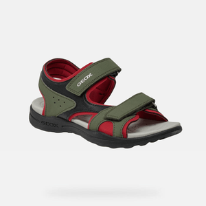 GEOX Sandals GEOX Boys J Vaniett Military/Red Sandals
