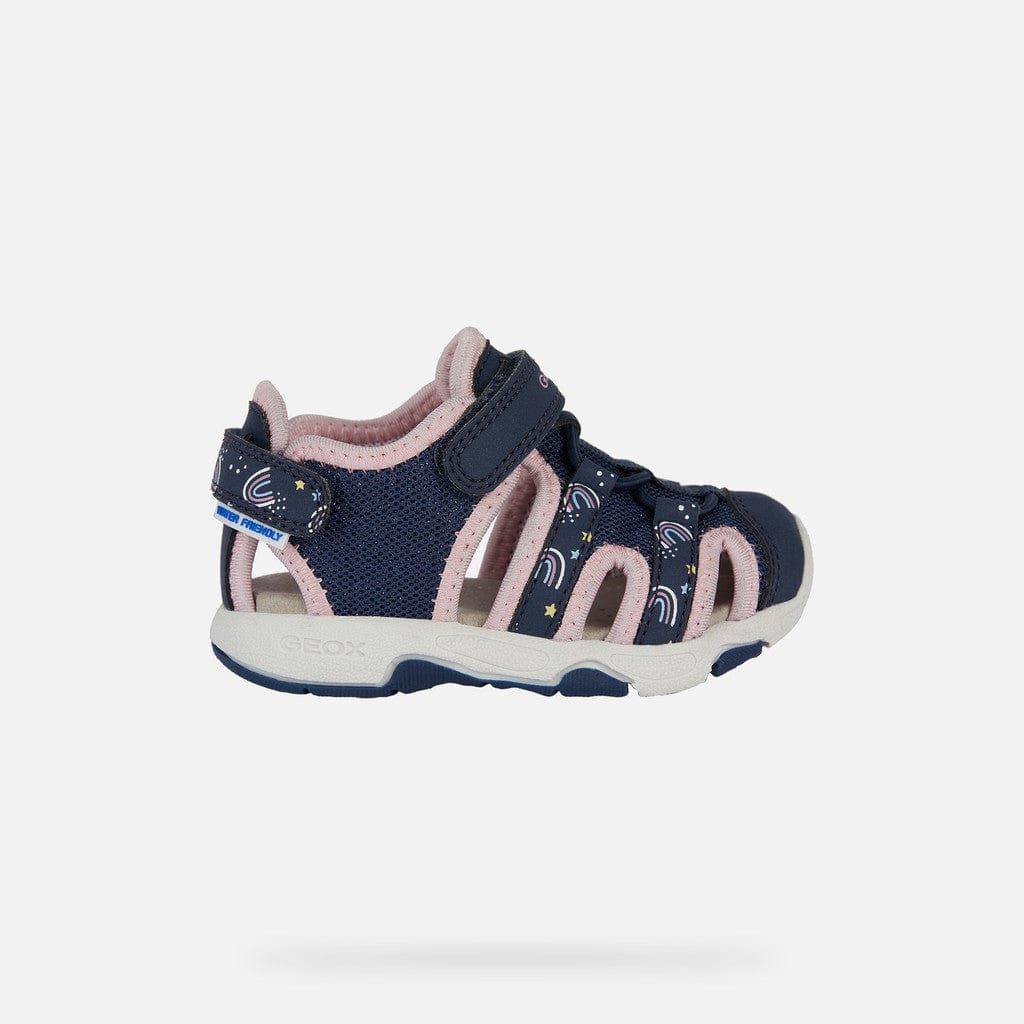 GEOX Sandals GEOX Toddler Multy Closed toe Sandals Navy/Light Pink