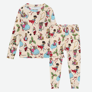 Hatley Pajamas 2 yrs Hatley Books to Bed - Santa mouse pajama set