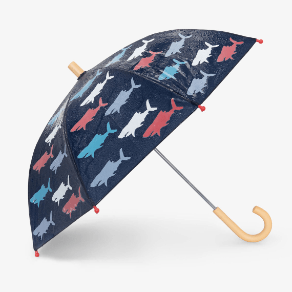 Hatley Parasols & Rain Umbrellas Hatley - hungry sharks color changing umbrella