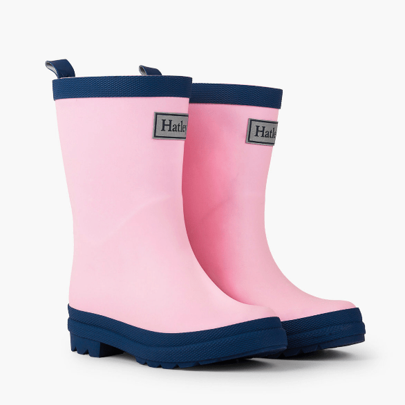 Hatley Rain Boots 5 Little Kids Hatley Kids - Pink & Navy matte rain boots