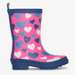 Hatley Rain Boots Hatley Kids - White hearts matte rain boots