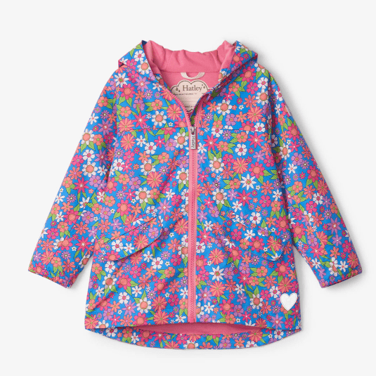 Hatley Rain Suits 2 yrs Hatley Kids - Retro Floral splash jacket