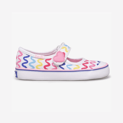 Keds Mary Jane Keds Harper White/Doodle