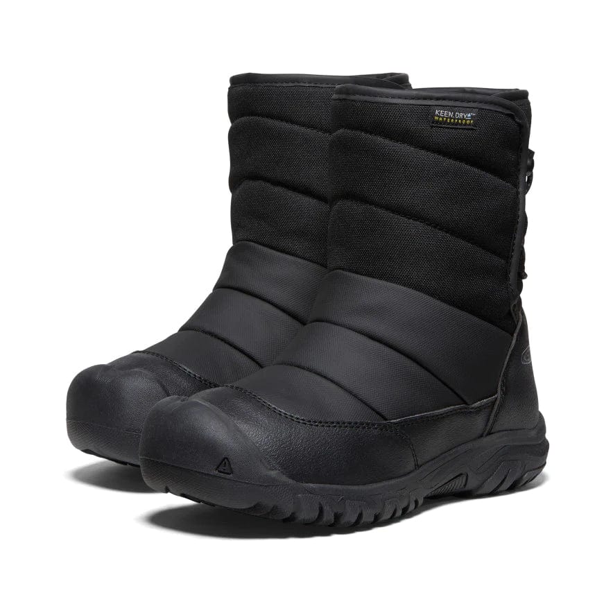 Keen Winter Boots 8 Little Kids Keen Puffrider Waterproof Winter Boot - Black/Steel Grey