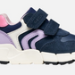 Geox Flexyper Mini Toddler Girl - Navy/Lilac