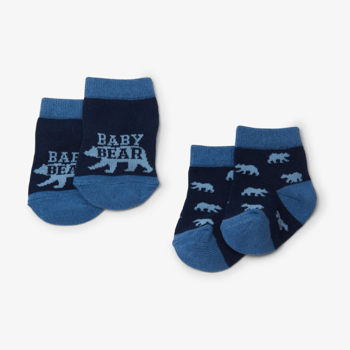 little blue house Socks 0-12 Months LITTLE BLUE HOUSE Baby Socks Baby Bear Blue