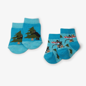 little blue house Socks 0-12 Months LITTLE BLUE HOUSE  Click image to zoom life in the wild blue 2-pack baby socks
