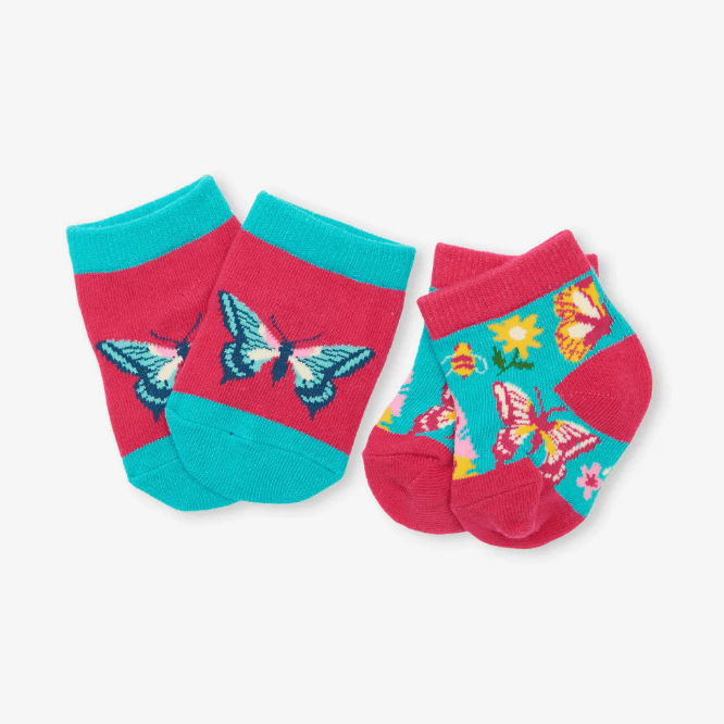 little blue house Socks 0-12 Months LITTLE BLUE HOUSE Glamping 2-Pack Baby Socks