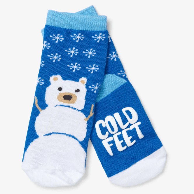 little blue house Socks 2-4 Yrs LITTLE BLUE HOUSE Kids Snow Bear Crew Socks