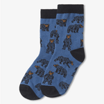 little blue house Socks 2-4 Yrs LITTLE BLUE HOUSE Wild Bears Kids Crew Socks