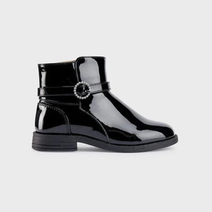 Mayoral boots Mayoral Patent Ankle Boots - Black