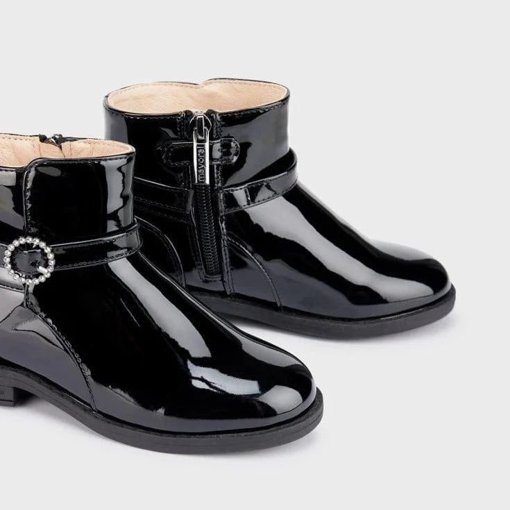 Patent buckle boots online