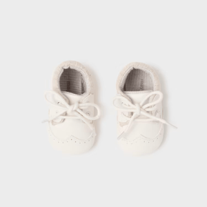 Mayoral First Step Shoes 17 EU Mayoral Baby Boy moccasins - White/Beige