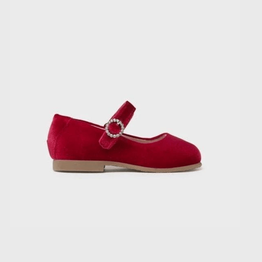 Red velvet mary jane on sale shoes