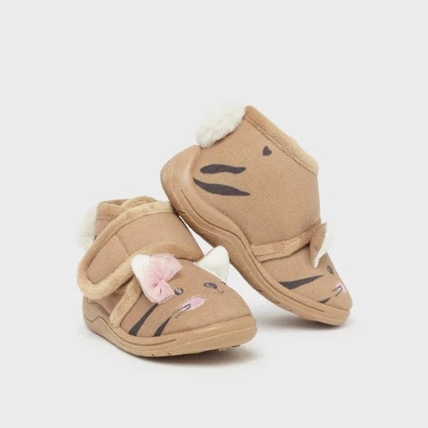 Mayoral Plush Tigger Slippers - Taupe –