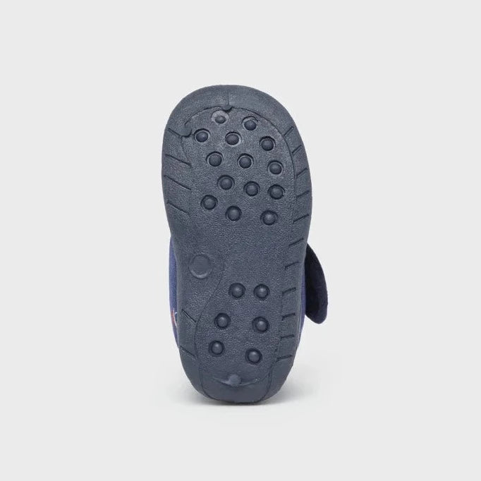 Navy on sale blue slippers