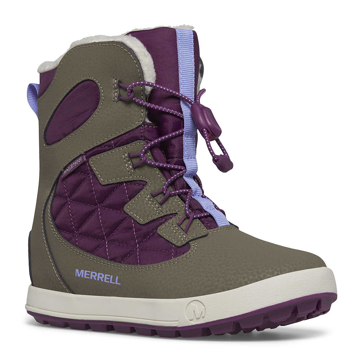 Merrell Winter Boots 11 Big Kids Merrell Big Kid's Snow Bank 4.0 Waterproof Winter Boots - Truffle/Plum