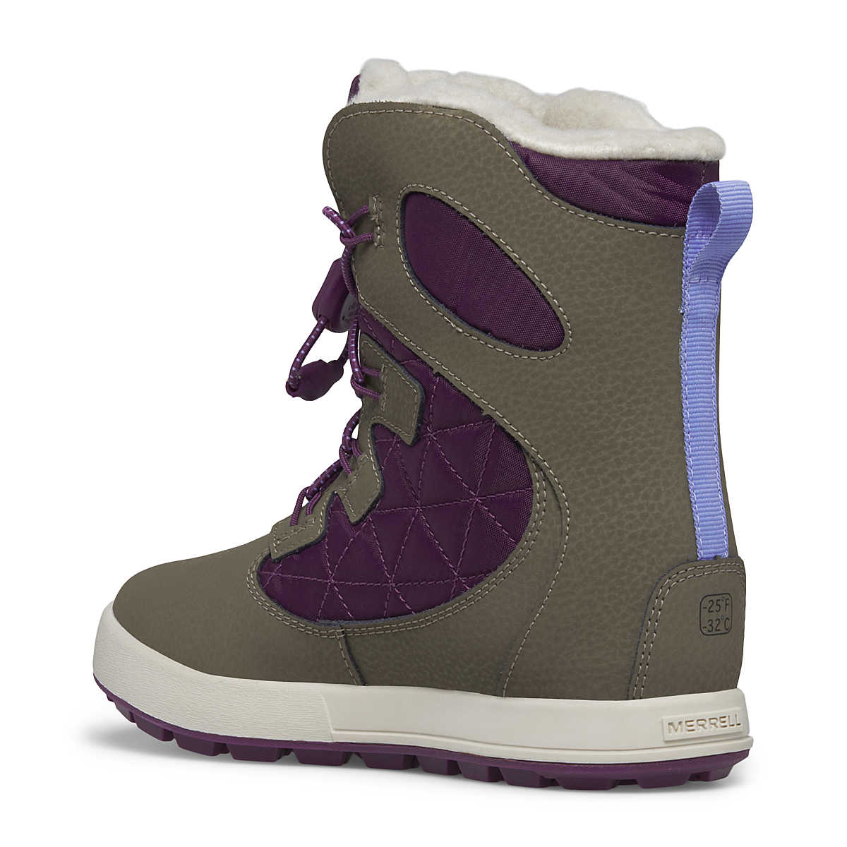 Merrell Winter Boots Merrell Big Kid's Snow Bank 4.0 Waterproof Winter Boots - Truffle/Plum