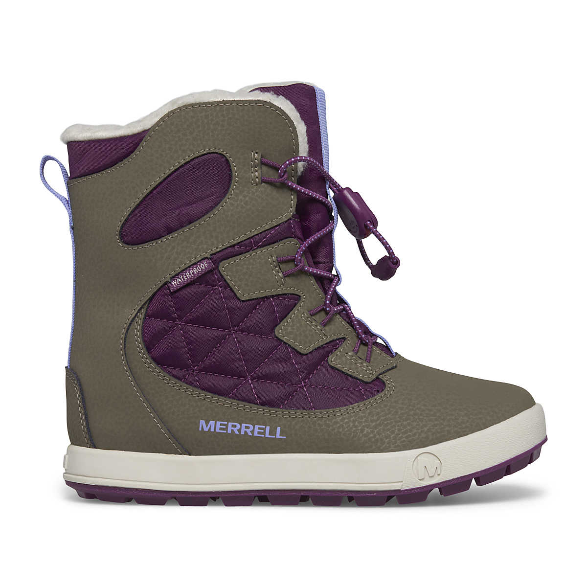 Merrell Winter Boots Merrell Big Kid's Snow Bank 4.0 Waterproof Winter Boots - Truffle/Plum