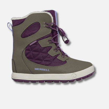 Merrell Winter Boots Merrell Big Kid's Snow Bank 4.0 Waterproof Winter Boots - Truffle/Plum