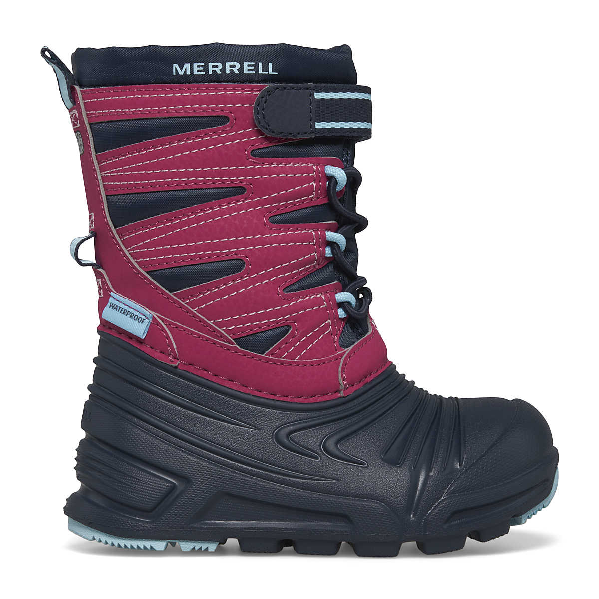 Merrell Winter Boots Merrell Little Kids Snow Quest Lite 3.0 Jr. WP - Navy/Fuchsia/Turquoise