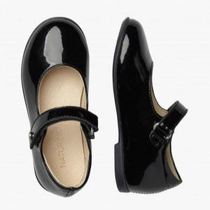 Naturino Mary Jane Naturino Darling Patent Leather Ballerinas - Black