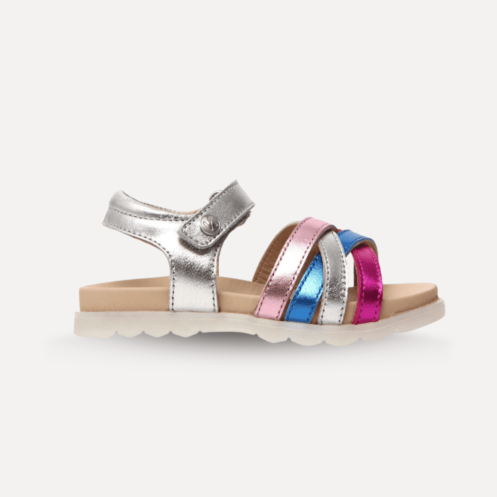 Multi sales metallic sandals