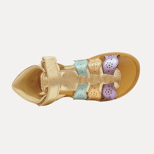 Naturino Sandals Naturino Migina Metallic Platinum - Celeste