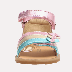 Naturino Sandals Naturino Zeja Metallic Platinum - Pink - Celeste