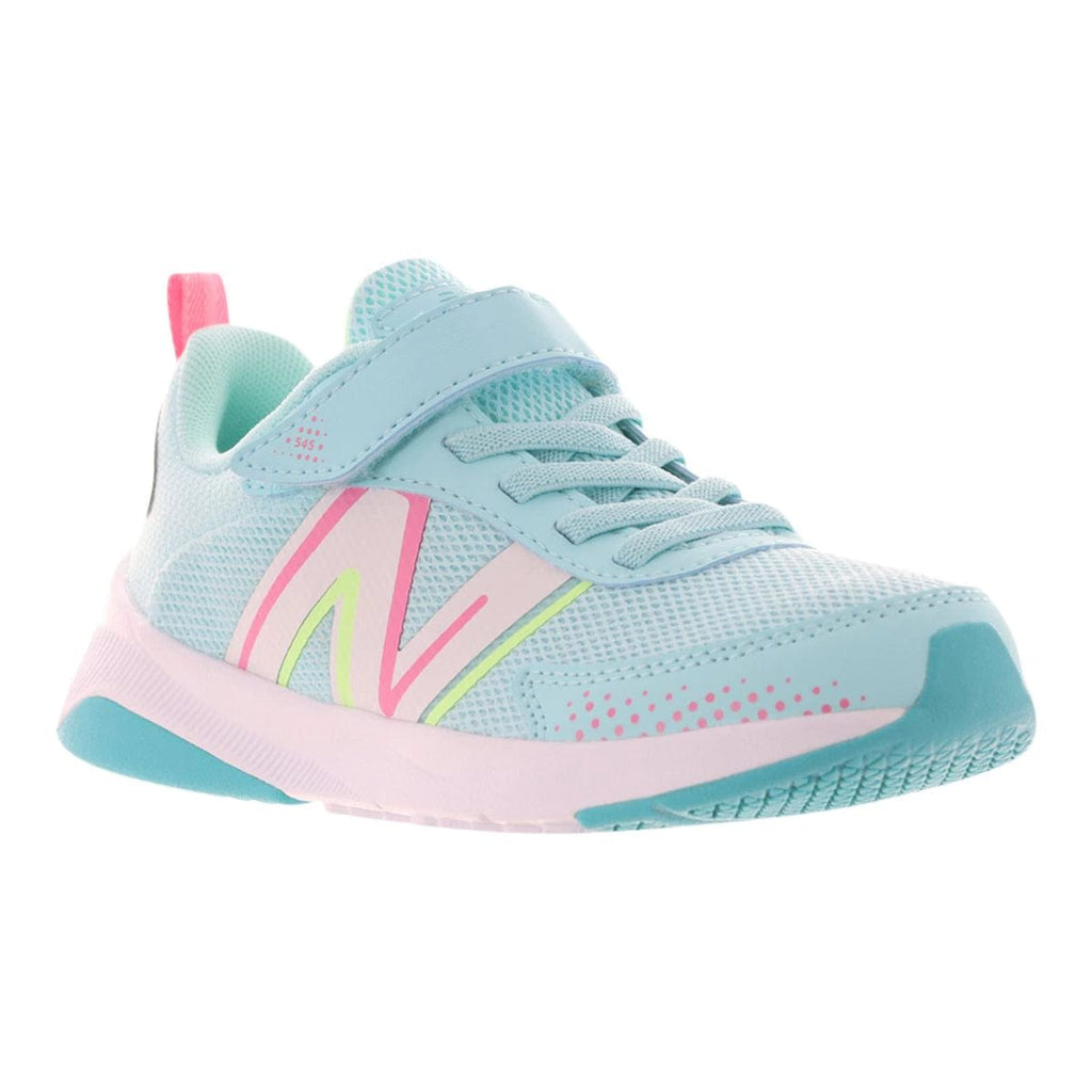 New Balance Runners 10.5 Big Kids New Balance Dynasoft 545 Bungee Lace with Top Strap - Blue/Green