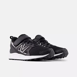 New Balance Runners 11 Big Kids New Balance Fresh Foam 650 Bungee Lace with Top Strap - Black/Grey