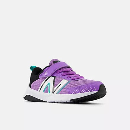 New Balance Runners 12 Big Kids New Balance Dynasoft 545 Bungee Lace with Top Strap - Purple/Black