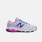 New Balance Runners New Balance KR680FBY Mid Mesh Tennis Shoe - White/Pink
