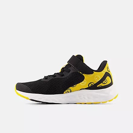 New Balance Sneaker New Balance Fresh Foam Arishi v4 Bungee Lace with Top Strap - Black with hot marigold
