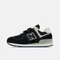 New Balance 574 Hook & Loop Sneakers- Black/White